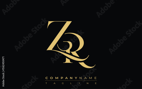 Tableau sur toile ZR Abstract Creative Jewelry Logo