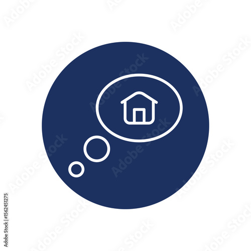 Dream House icon vector