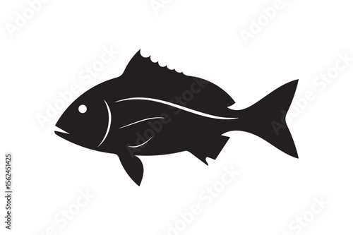 Grunt fish silhouette.