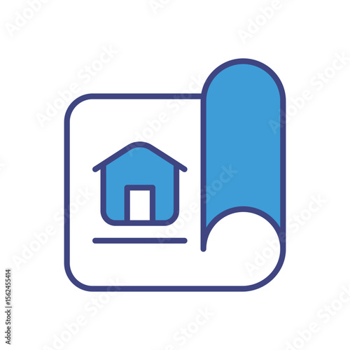 Blueprint icon vector