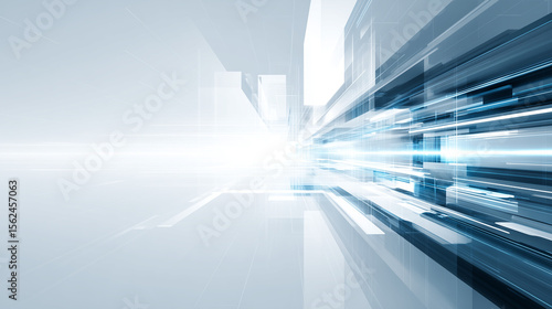 Futuristic Abstract Tech Background with Glowing Digital Light Textures
