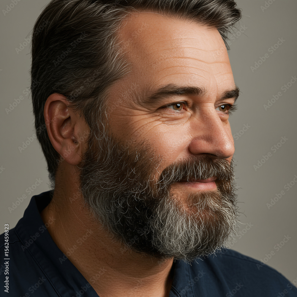 Obraz premium man profile portrait