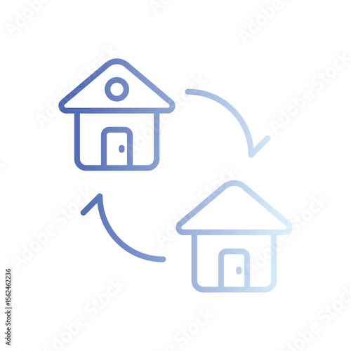 Exchange icon vector
