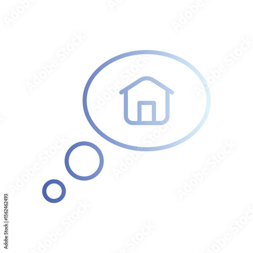 Dream House icon vector
