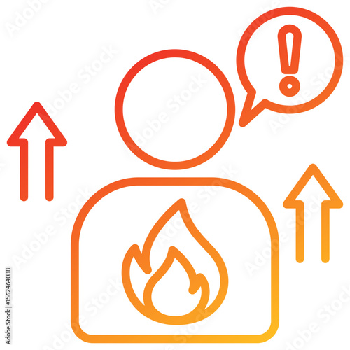 Motivation Line Gradient Icon