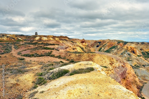 Obraz na plátně Pary's Mountain colourful gravel