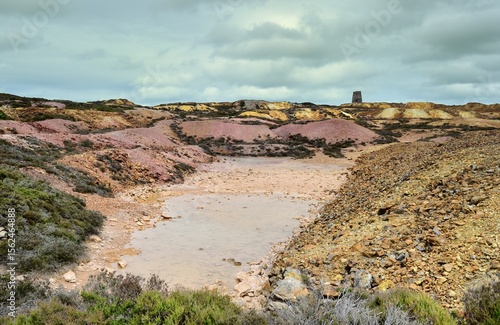 Fotografie Pary's Mountain copper mine settlement pond