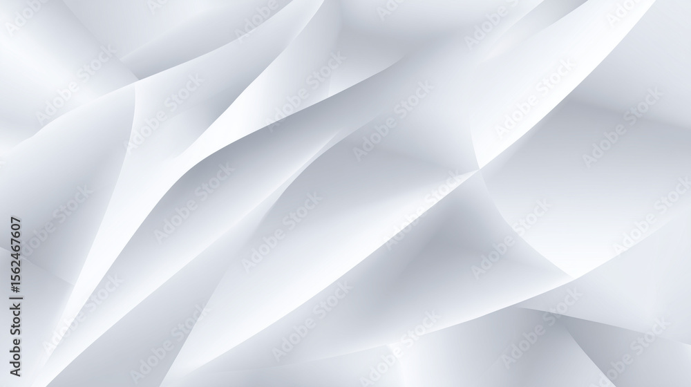 Obraz premium White abstract background texture with flowing shapes, white structure, soft 3D surface and minimal design