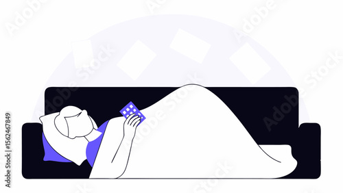 Deep Sleep Vector Illustration of Peaceful Rest
Serene Deep Sleep Scene in Vector Artwork
