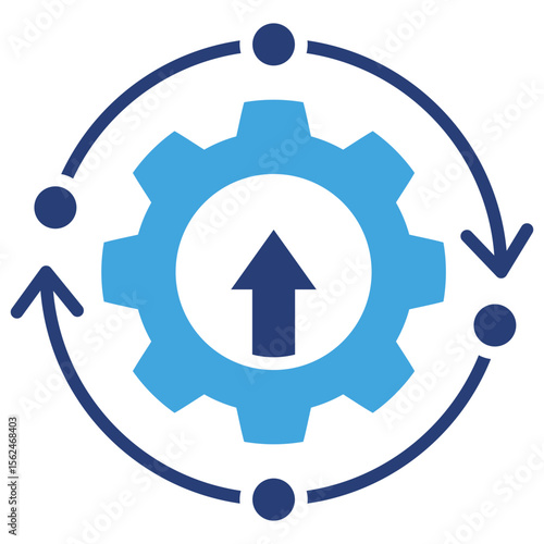 Process Improvement Two Color Icon