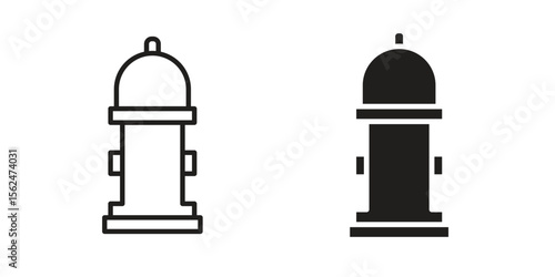 Fire hydrant icon vector, Symbol, logo illustrations