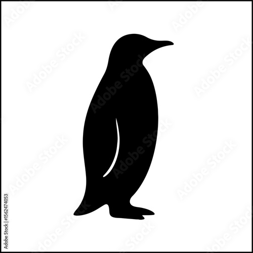 Penguin silhouette icon