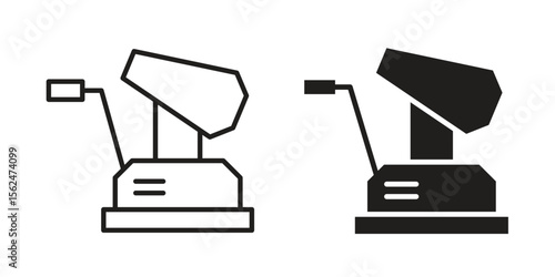 Floor sanding machine icon Black and White Vector Graphic