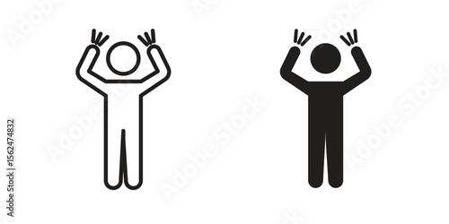 Irritated human icon Black and White Vector Graphic