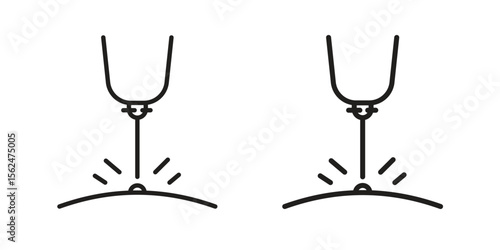 Laser machine icon vector, Symbol, logo illustrations