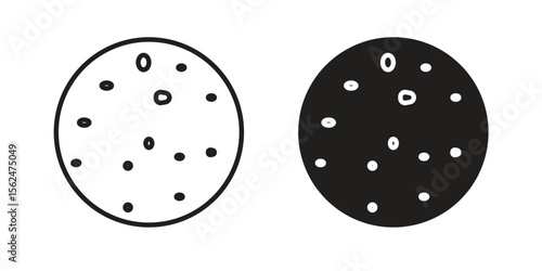 Leukemia icon Black and White Vector Graphic