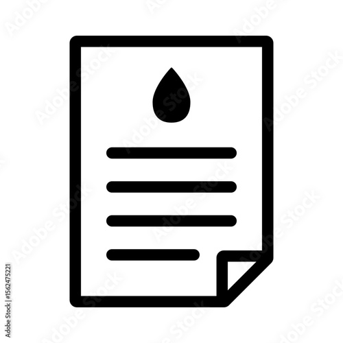 献血に関する書類のアイコン