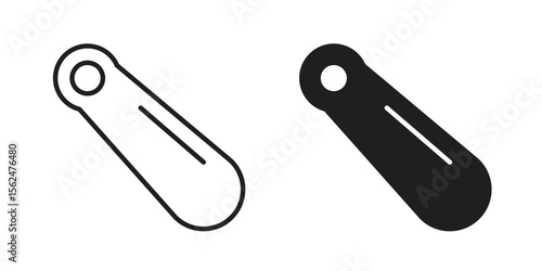 Shoehorn icon Black and White Vector Graphic