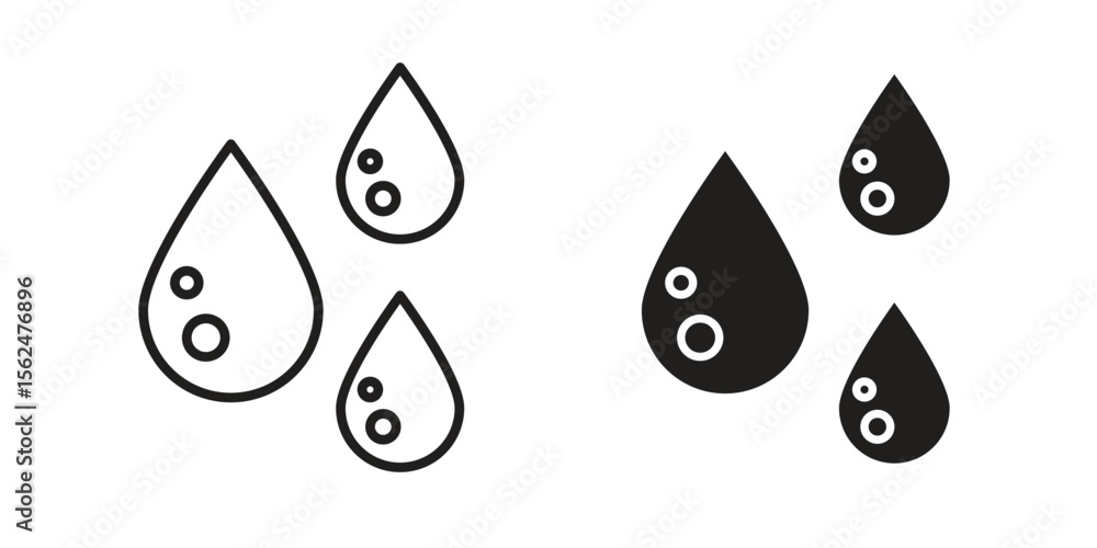 Tear drop icon Black and White Vector Graphic Tear drop icon Black and White Vector Graphic