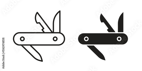 Swiss Knife icon vector, Symbol, logo illustrations