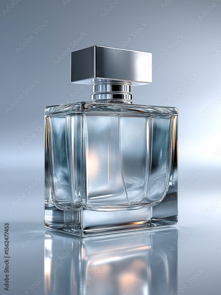 Glass Perfume Bottle with Chrome Lid on White Background / Minimalist Luxury Design / High-Resolution Product Photography for Beauty and Fragrance Branding
Glass Perfume Bottle with Chrome Lid on White Background / Minimalist Luxury Design / High-Resolution Product Photography for Beauty and Fragrance Branding