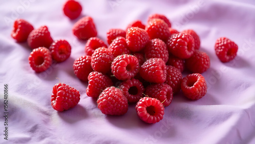 Raspberries on a nice background for National Raspberry Day
