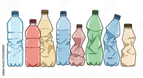 Vector illustration of children with blindfolds interacting with an elephant in black and white cartoon style