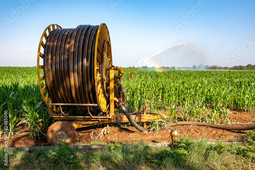 Enrouleur d'irrigation.