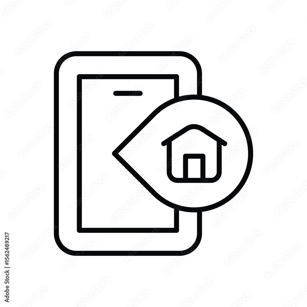 Obraz premium Online Real Estate icon vector
