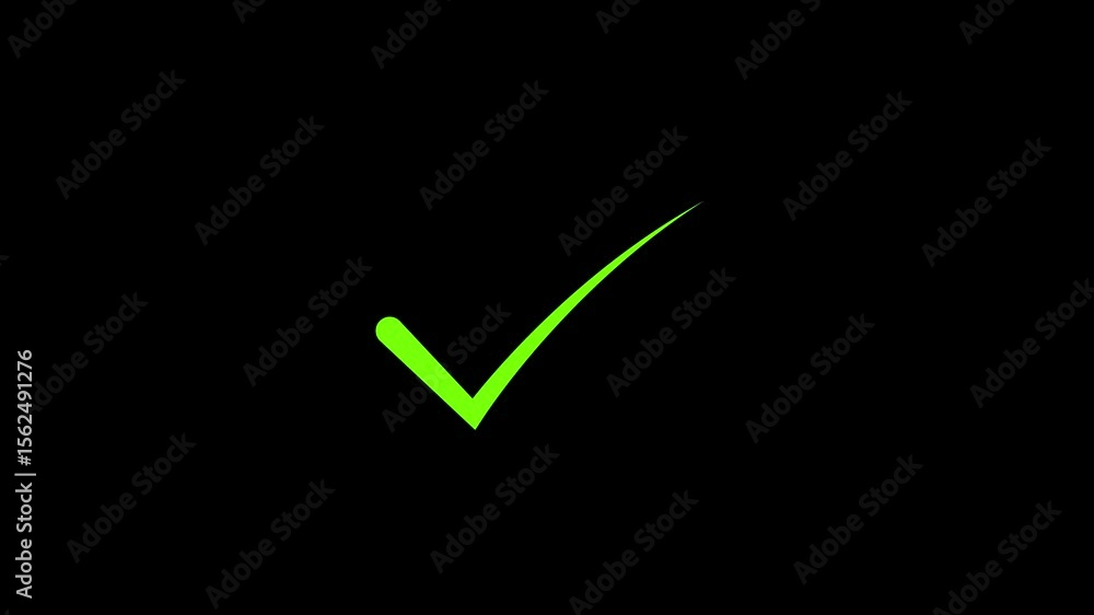 Approved tick mark icon animation on a black background. Check mark symbol. check mark icon green color sign animation. green check mark symbol video, green check mark symbol animation Approved tick mark icon animation on a black background. Check mark symbol. check mark icon green color sign animation. green check mark symbol video, green check mark symbol animation