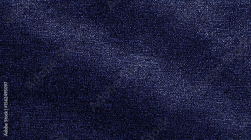 Close-up of a dark blue fabric texture. the fabric appears to be made up of small, evenly spaced dots that create a textured pattern.