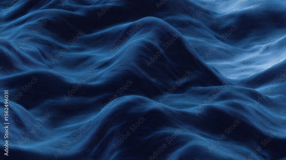 Obraz premium Abstract digital art piece that appears to be made up of wavy lines that create a wave-like pattern.