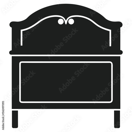 Elegant Wooden Bed Frame Classic Design, Comfortable Sleep