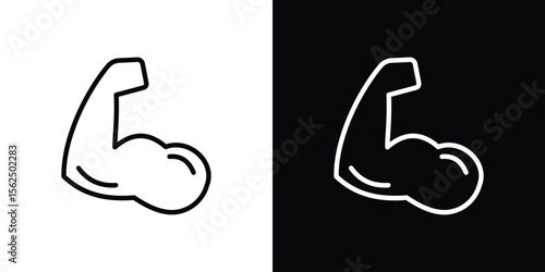 Arm icon Black and White Vector Graphic