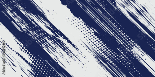 Abstract halftone wave dots background. Futuristic twisted grunge pattern, dots, circles. Vector modern optical pop art texture for posters, business cards and etc