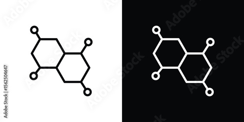 Hormones icon Black and White Vector Graphic