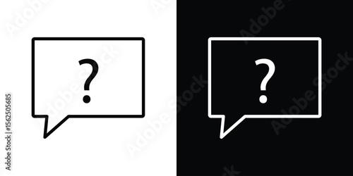Question icon vector, Symbol, logo illustrations