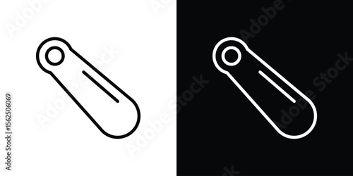 Shoehorn icon Black and White Vector Graphic