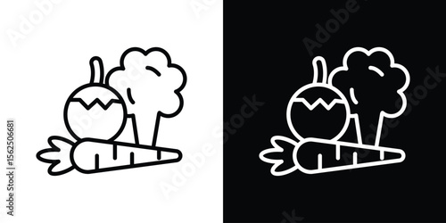Vegetable icon vector, Symbol, logo illustrations
