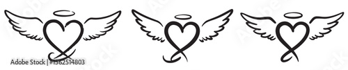 Black and White Abstract Heart Background for Romantic Vector Design