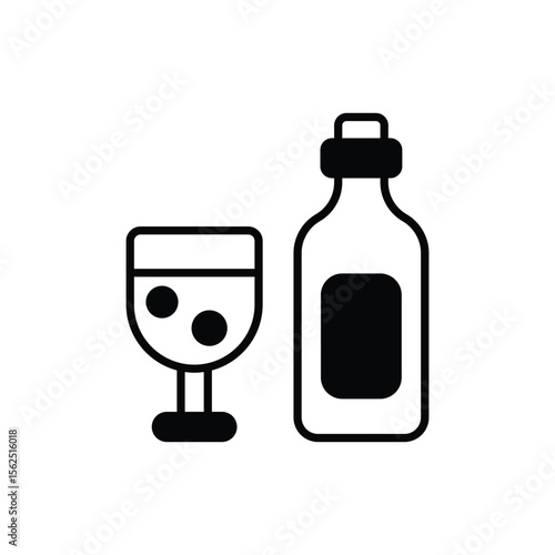 Drinking icon vector