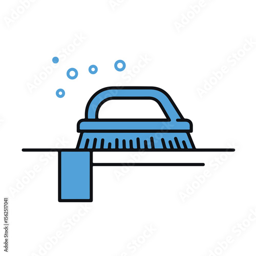 A Cleaning Brush and Towel. 