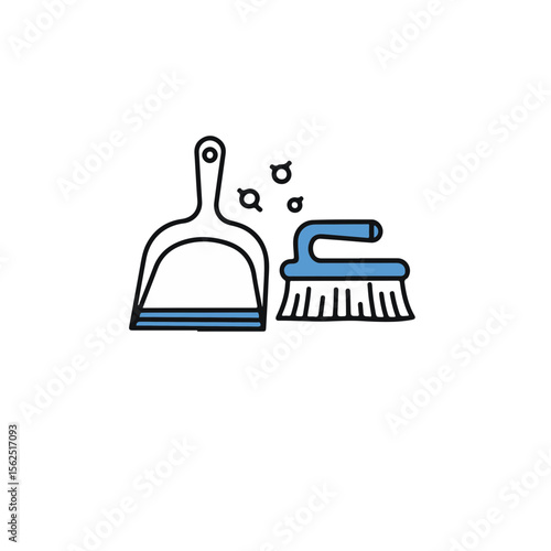 A Simple Cleaning Tools illustration.