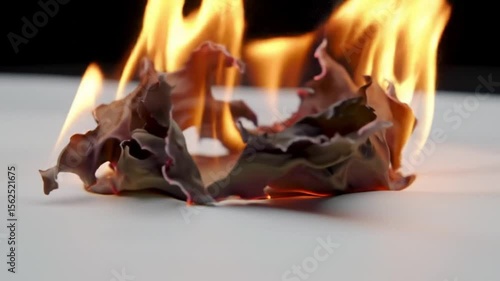 Burning White Paper footage