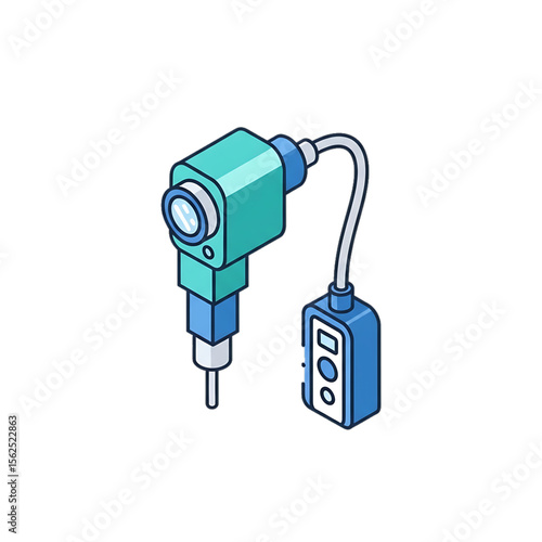 Digital otoscope or ear examination tool for ENT doctors.