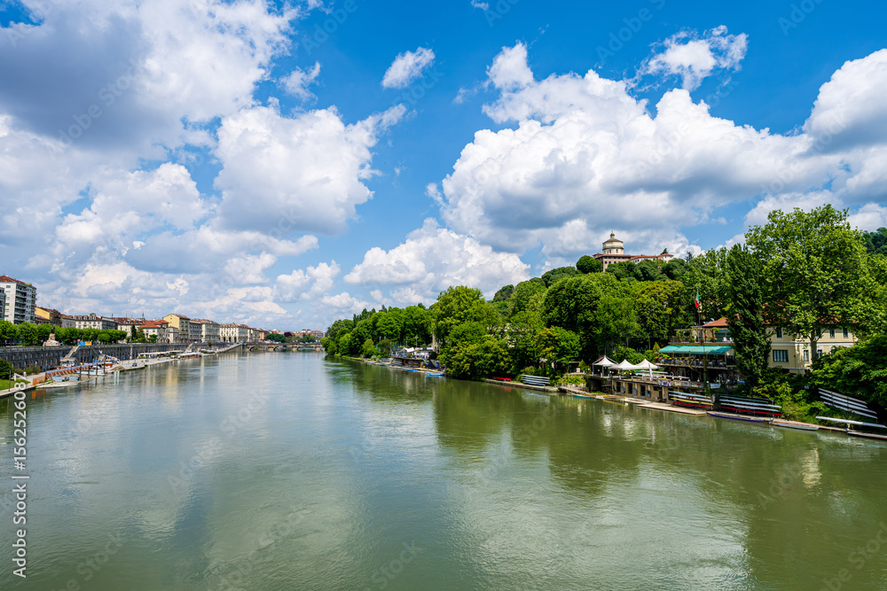 Po River, Turin, in Italy Po River, Turin, in Italy