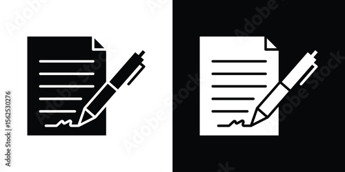 Agreement icon symbol. simple design editable.