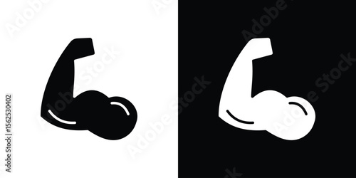 Arm icon symbol. simple design editable.