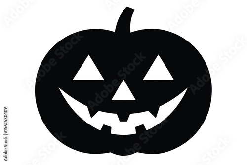 jack o lantern face vector illustration 