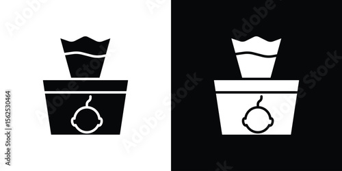 baby wipe icon symbol. simple design editable.